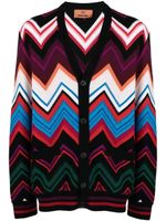 Missoni Vest met zigzagpatroon van wol-katoenblend - Zwart - thumbnail