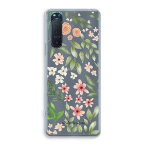 Botanical sweet flower heaven: Sony Xperia 5 II Transparant Hoesje