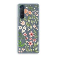 Botanical sweet flower heaven: Sony Xperia 5 II Transparant Hoesje
