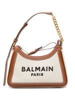 Balmain sac porté épaule à logo imprimé - Tons neutres