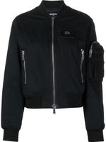 DSQUARED2 veste bomber à fermeture zippée - Noir