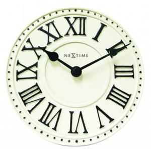 NeXtime klok 5187wi london table, ø16 cm, wall, white/ black+b32