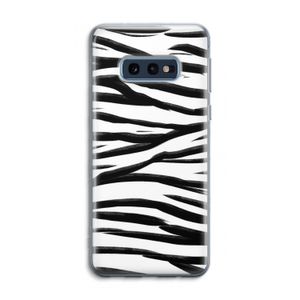 Zebra pattern: Samsung Galaxy S10e Transparant Hoesje