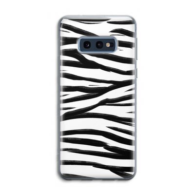 Zebra pattern: Samsung Galaxy S10e Transparant Hoesje