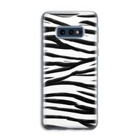 Zebra pattern: Samsung Galaxy S10e Transparant Hoesje