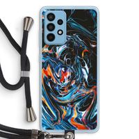 Black Unicorn: Samsung Galaxy A52 Transparant Hoesje met koord