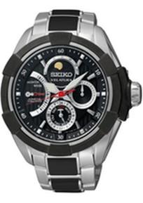 Horlogeband Seiko 5D88-0AE0 / SRX009P1 / M0T6111J0 Staal Multicolor 22mm