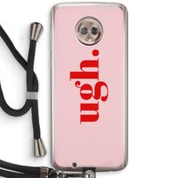 Ugh: Motorola Moto G6 Transparant Hoesje met koord Ugh: Motorola Moto G6 Transparant Hoesje met koord