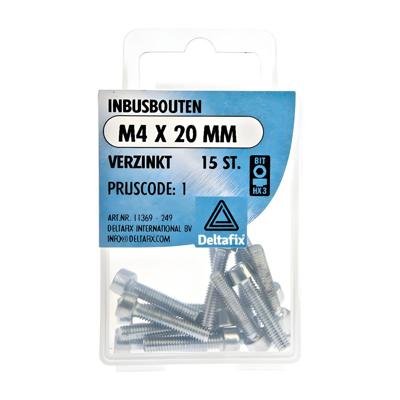Inbusbout m4x20mm 15st - Deltafix