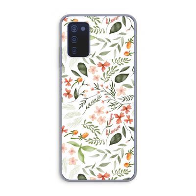 Sweet little flowers: Samsung Galaxy A03s Transparant Hoesje