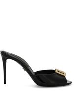 Dolce & Gabbana mules en cuir verni 85 mm - Noir - thumbnail