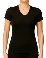 Dames thermo shirt korte mouw - Thermisch - Warm Thermo kleding dames - Lage hals