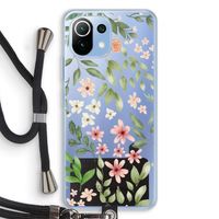 Botanical sweet flower heaven: Xiaomi Mi 11 Lite Transparant Hoesje met koord