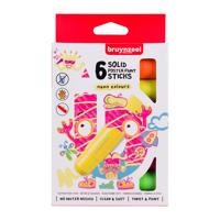 Verfstiften bruynzeel kids set 6 neonkleuren