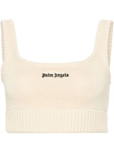 Palm Angels débardeur à logo brodé - Tons neutres