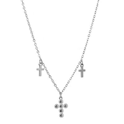 Go Dutch Label Ketting Kruis Zilver