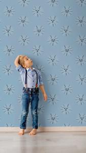 Behang Leo Rol Blauw