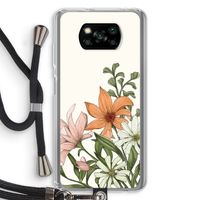 Floral bouquet: Xiaomi Poco X3 NFC Transparant Hoesje met koord