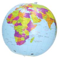 Bullet Opblaasbare strandbal - wereldbol - Globe - De aarde - PVC - Dia 26 cm - cadeau
