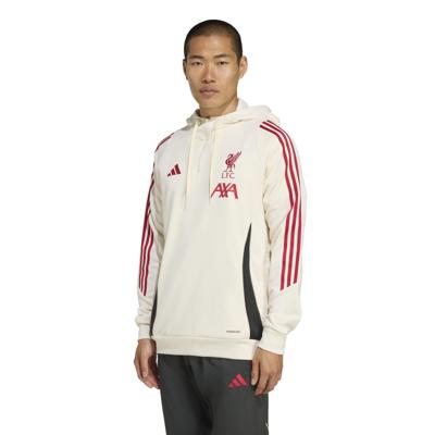 adidas Liverpool Track Hoodie 2025-2026 Wit Rood Zwart