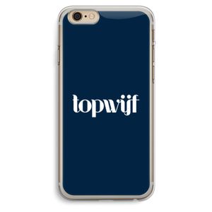 Topwijf Navy: iPhone 6 Plus / 6S Plus Transparant Hoesje