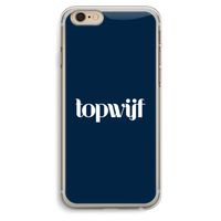 Topwijf Navy: iPhone 6 Plus / 6S Plus Transparant Hoesje
