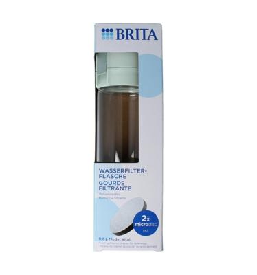 Waterfles vital licht groen