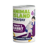 ANIMAL ISLAND Everyday Turkey and rabbit - nat kattenvoer - 400g