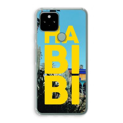 Habibi Majorelle : Google Pixel 5 Transparant Hoesje