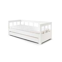 Vipack kajuitbed Pino met rolbed - wit - 80x100,3x209,4 cm - Leen Bakker