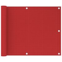 VidaXL Balkonscherm 75x300 cm hdpe rood