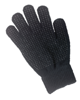 Rijhandschoen Magic Grippy zwart kids