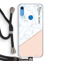 Marmer in stijl: Huawei Y6s Transparant Hoesje met koord