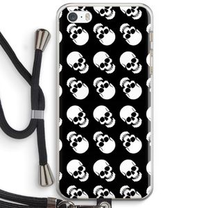 Musketon Skulls: iPhone 5 / 5S / SE Transparant Hoesje met koord