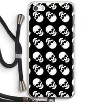 Musketon Skulls: iPhone 5 / 5S / SE Transparant Hoesje met koord