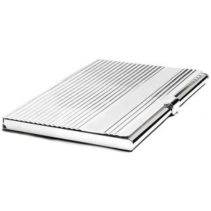 Zilverstad 6044632 Visitekaart-etui Linea verzilverd gelakt 9,5 x 6 x 0,5 cm