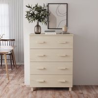 Dressoir 79x40x103,5 cm massief grenenhout honingbruin