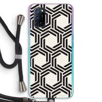 Geometrisch patroon: Oppo A72 Transparant Hoesje met koord
