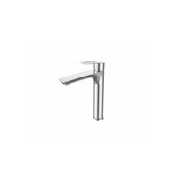 Sanimar Palma Lavabo Wastafelkraan Verhoogd 26x15.6 cm Messing Chroom