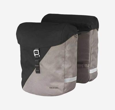 Racktime dubbele tas "vida 2.0" double bag vida 2.0 carbon bl./st.black