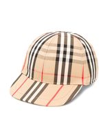 Burberry Kids casquette à carreaux - Tons neutres - thumbnail