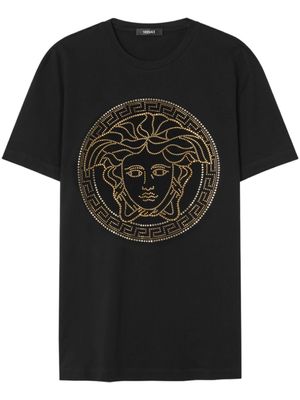 Versace t-shirt en coton à motif Medusa Head - Noir