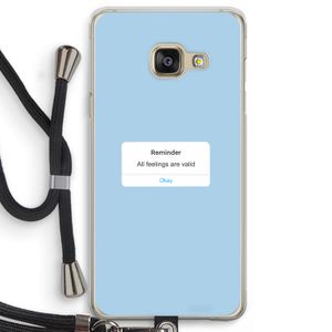 Reminder: Samsung Galaxy A3 (2016) Transparant Hoesje met koord