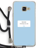 Reminder: Samsung Galaxy A3 (2016) Transparant Hoesje met koord