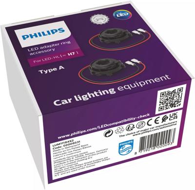Philips adapter "ultinon pro6000 adapter ring led h7 type 11184x2