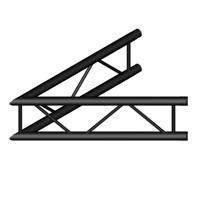 Duratruss DT 32/2-C19V-L45 black hoekdeel 45 graden verticaal