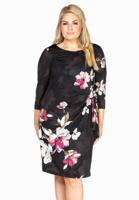 Yoek Dress knot AURELIA | Zwart | Maat 46/48
