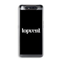 Topvent Zwart: Samsung Galaxy A80 Transparant Hoesje Topvent Zwart: Samsung Galaxy A80 Transparant Hoesje