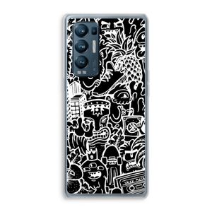 Vexx Black Mixtape: Oppo Find X3 Neo Transparant Hoesje