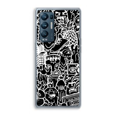 Vexx Black Mixtape: Oppo Find X3 Neo Transparant Hoesje